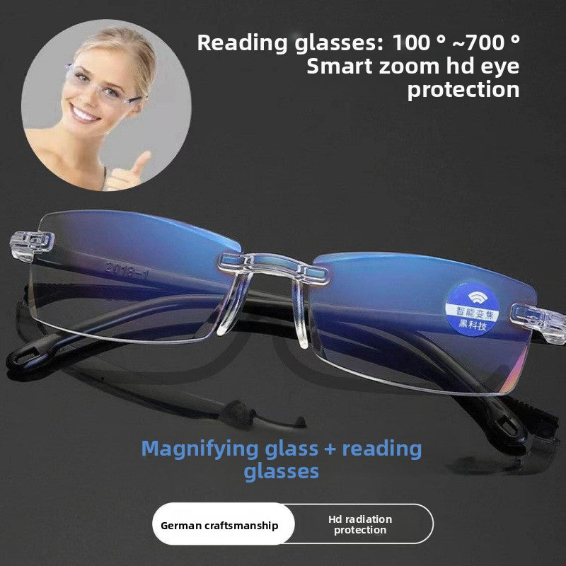 smart zoom reading glasses