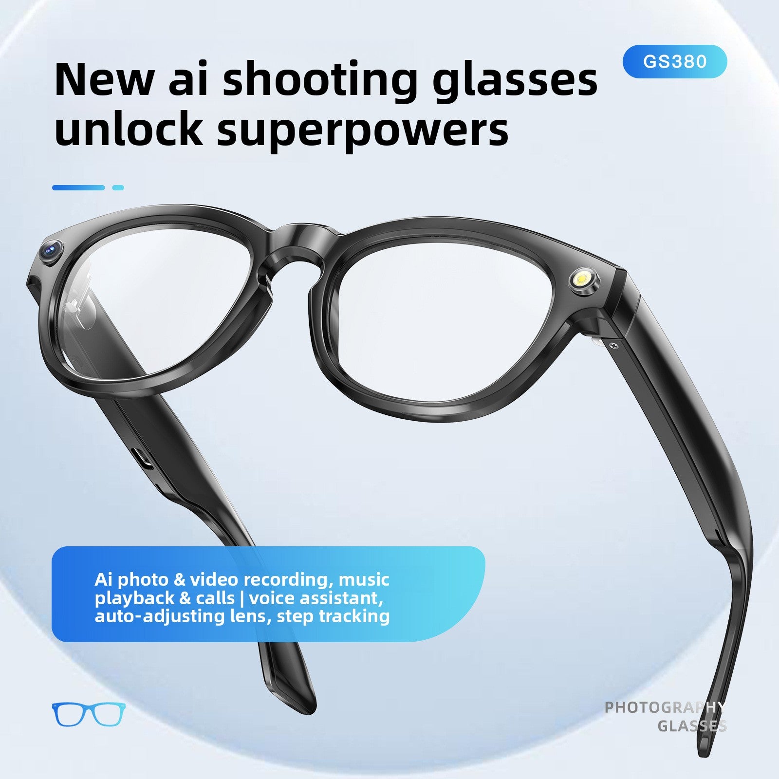 Take pictures of smart glasses